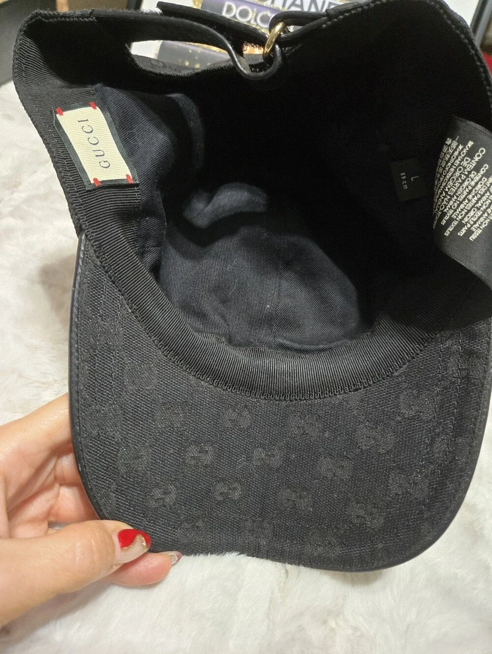 Gucci GG Baseball Hat Sherryline Large 59 EUC